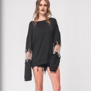 Black Chained sweatshirt